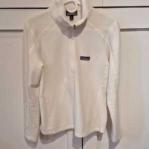 Patagonia Cream Fleece Half-Zip Pullover